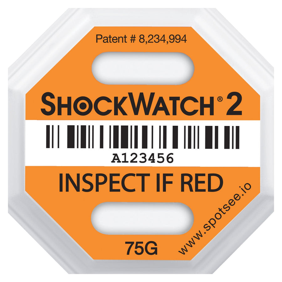 75G Orange ShockWatch 2 Impact Indicator 50/Case SHWT75