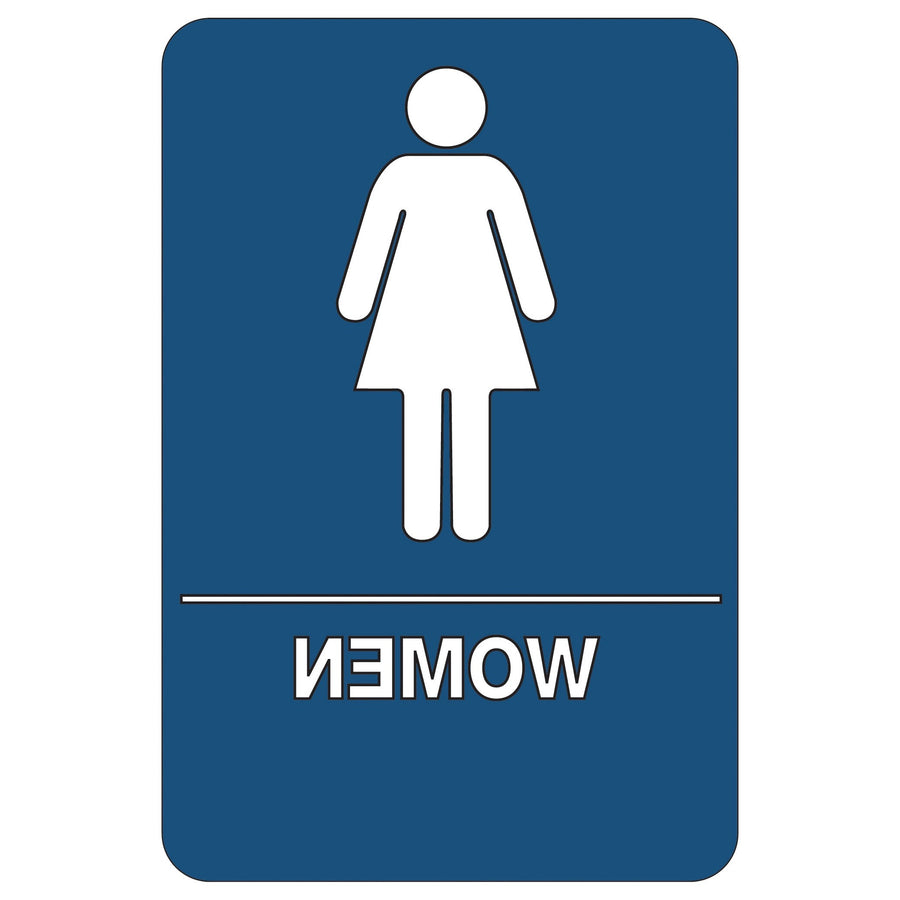 6x9 ADA Compliant Women Restroom Sign 1 Each SN103