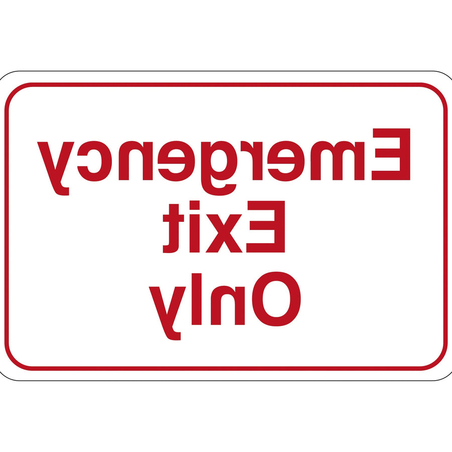 6x9 Emergency Exit Only Sign SN203