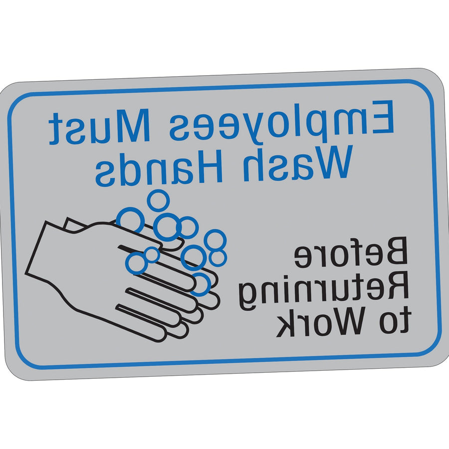 6x9 Plastic Hand Wash Sign 1 Each SN213