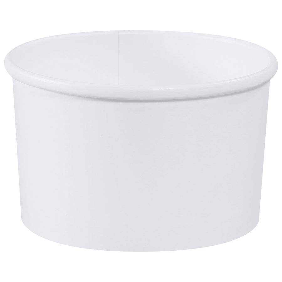 Leak-proof 16 oz soup containers made from double-sided poly coated paper–ideal for food service operations serving hot or cold items. Each case contains 500 units, maximizing storage efficiency on your warehouse floor. Vented lids sold separately.