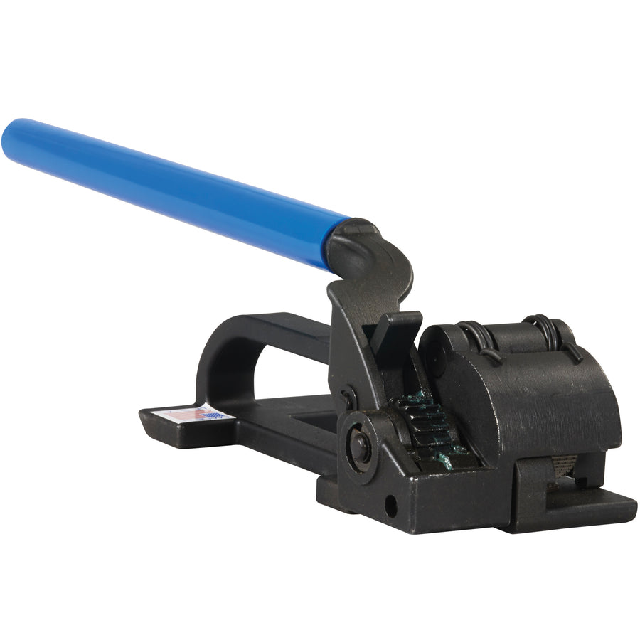 Heavy-duty steel strapping tensioner engineered for industrial packaging applications requiring maximum load security. Fits 3/4" to 1 1/4" strapping widths and delivers consistent tension for secure bundle sealing. Sold individually–the durable, cost-effective choice for warehouses, manufacturing, and logistics operations.