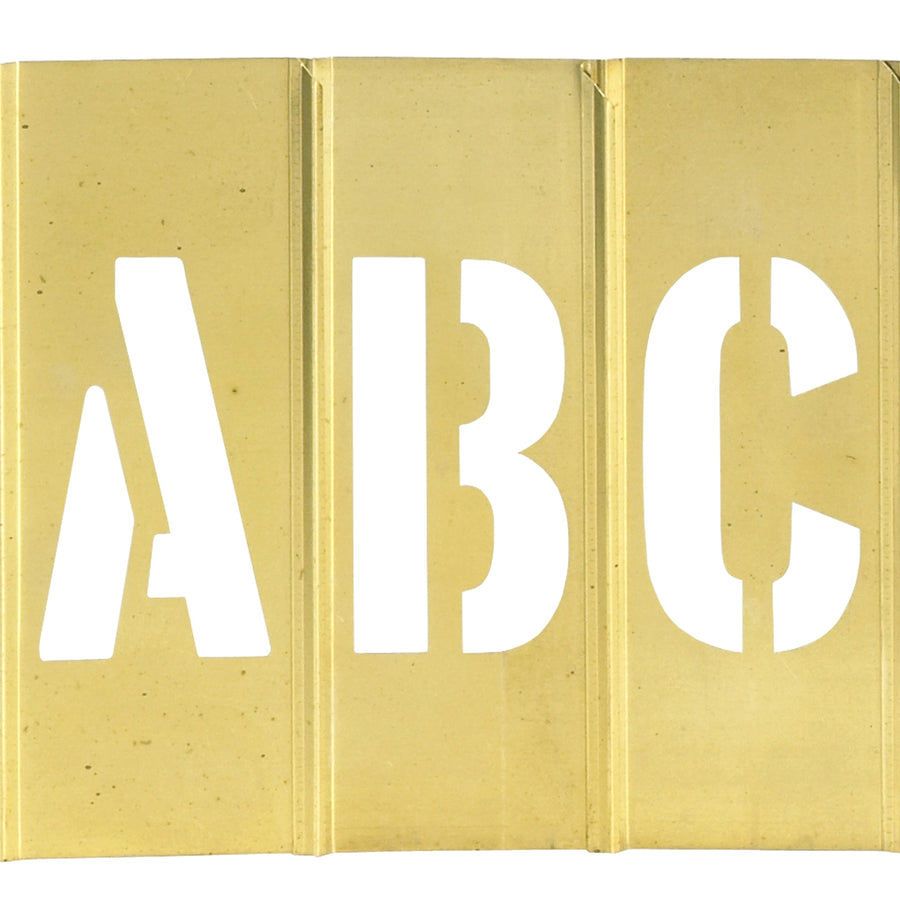2 in Brass Letter Number Stencils 45/Case STBLN2