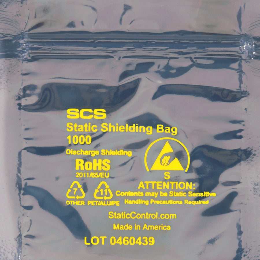 3x3 3.1 Mil Pink Reclosable Static Shielding Bags 1000/Case STC305 - alias listing