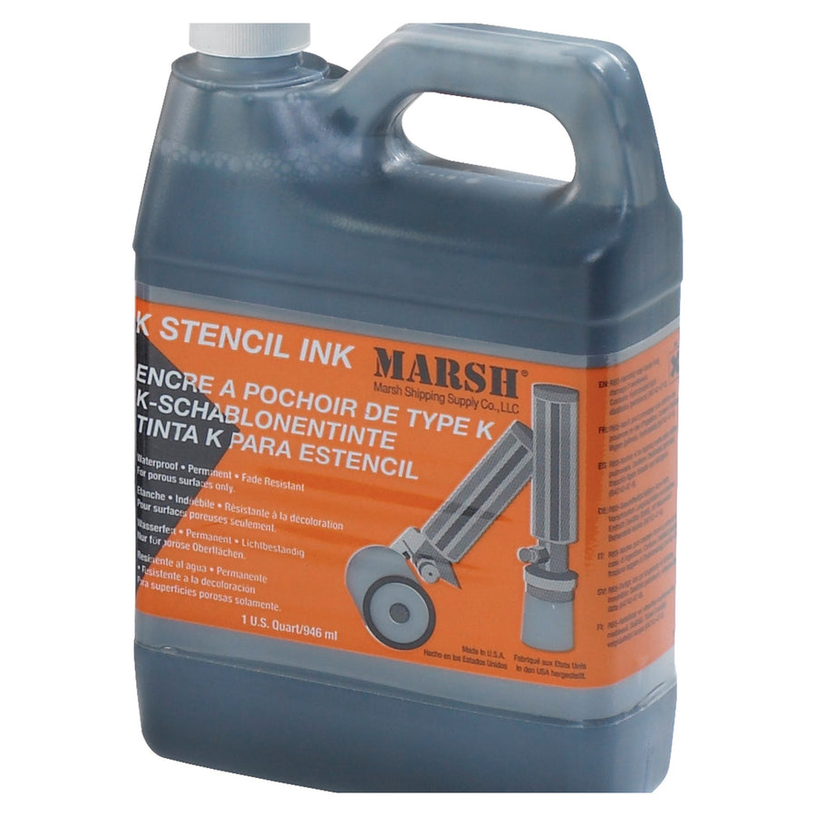 1 Quart K- Black Ink Porous Surfaces 1 Each STMA45