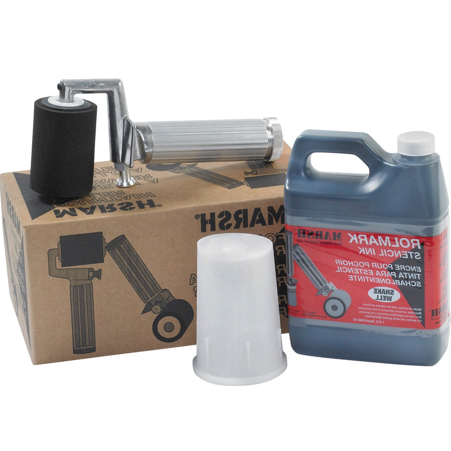 1 Quart Black Rolmark Fountain Roller Kit STRO40