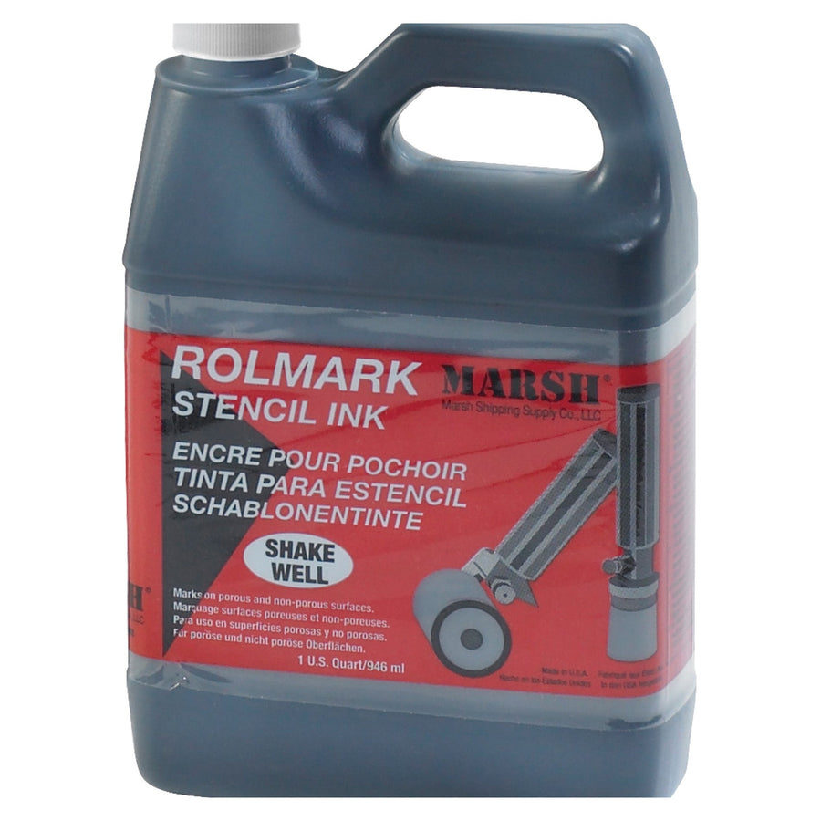 Rolmark Quart Black Permanent Waterproof Ink 1 Each STRO43