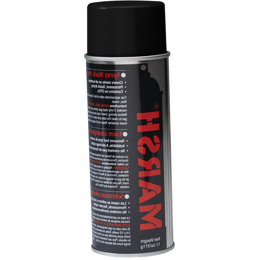 11 oz Black Spray Stencil Ink Permanent Waterproof 12/Case STSBLK
