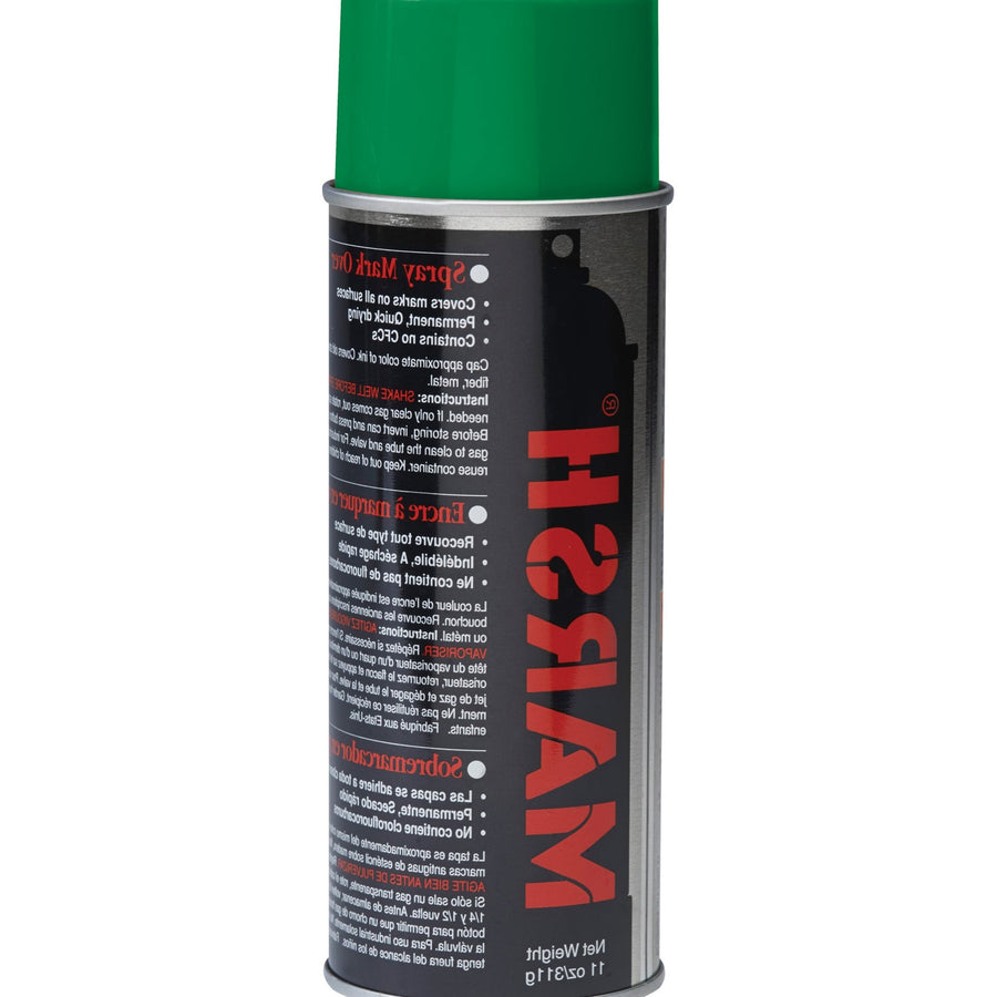 11 oz Green Spray Stencil Ink Permanent Waterproof 12/Case STSGRE