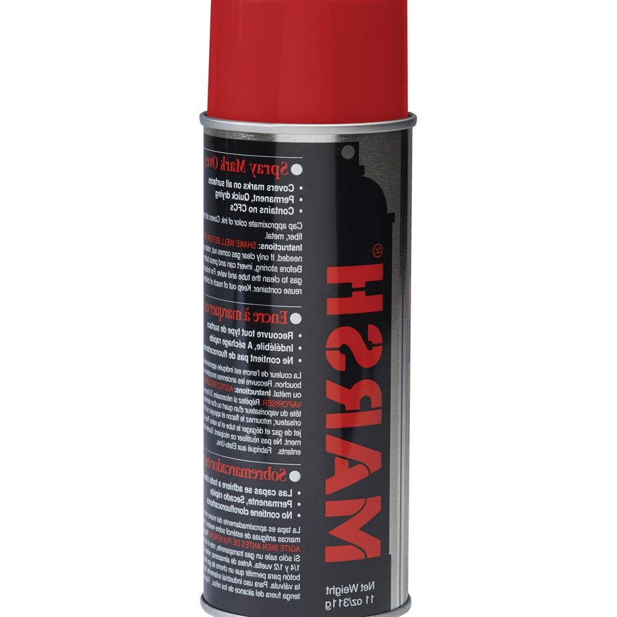 11 oz Red Spray Stencil Ink Permanent Waterproof 12/Case STSRED