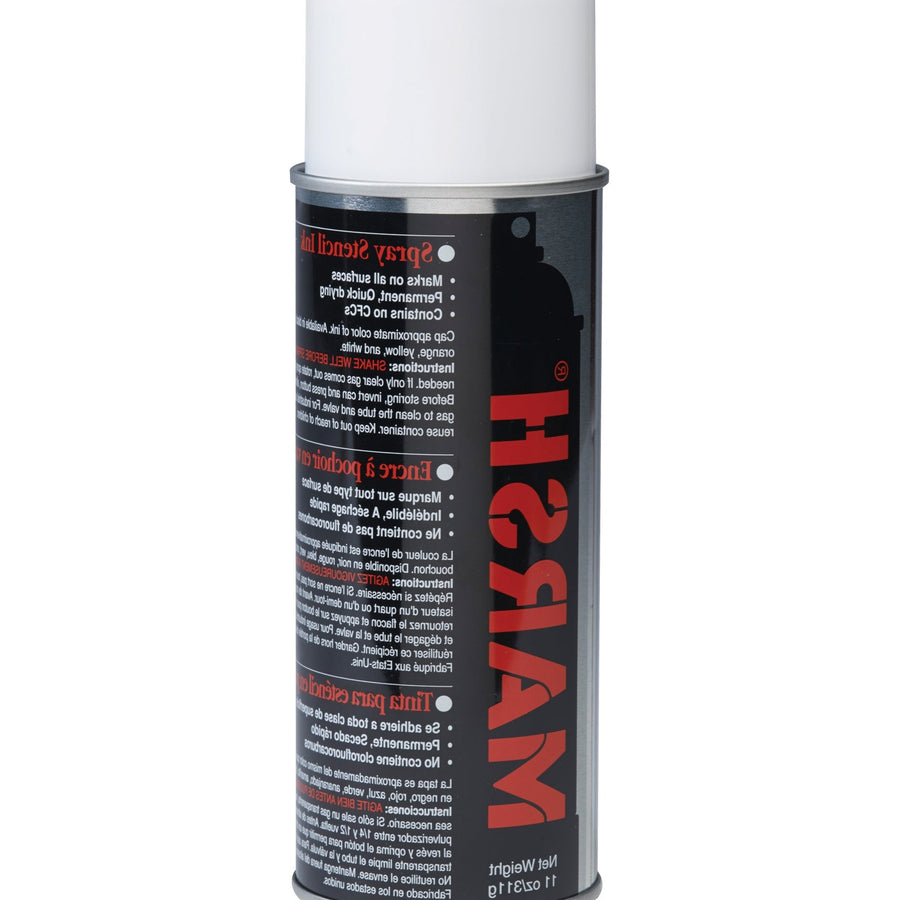 11 oz White Spray Stencil Ink Permanent Waterproof 12/Case STSWHI