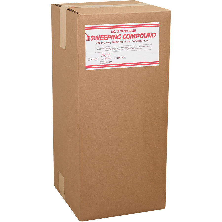 Professional-grade gritless sweeping compound in a convenient 50 lb bag. Sand-free, oil-based formula cleans finished floors without scratching or leaving residue. Perfect for industrial facilities, warehouses, and commercial spaces requiring effective floor maintenance without damage.
