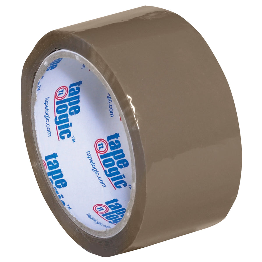 2" x 55 yds Tan Acrylic Carton Sealing Tape - 1.8 Mil, Case of 36