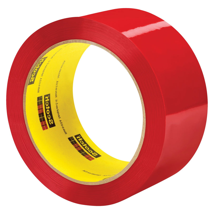 2 in x 55 yd 5 Mil Red Carton Sealing Packing Tape 6/Case T901373R6PK