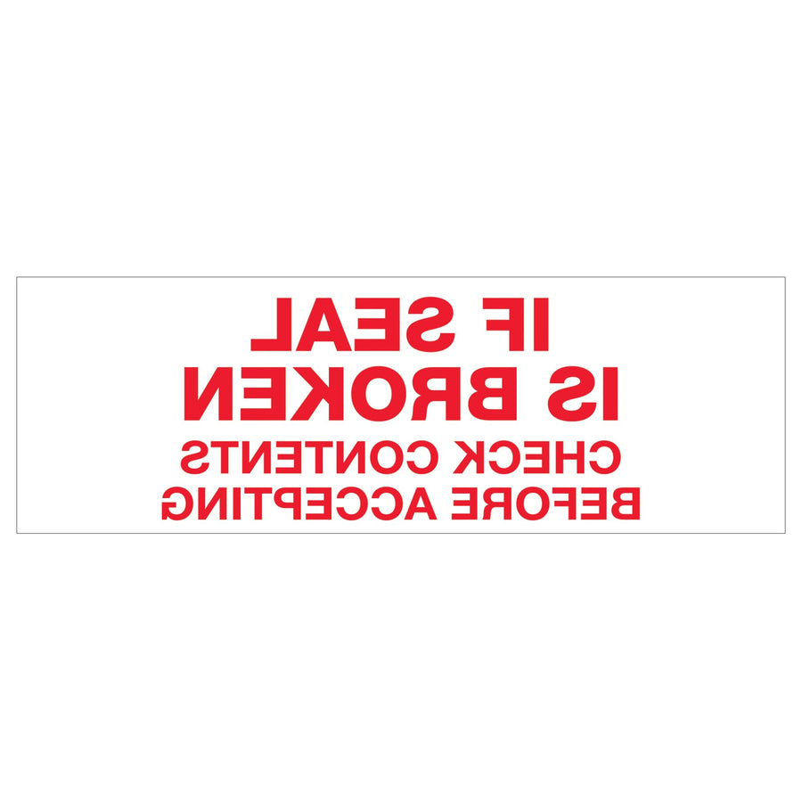 2 in x 55 yd 2.2 Mil Red/White Carton Sealing Tape 36/Case T901P16
