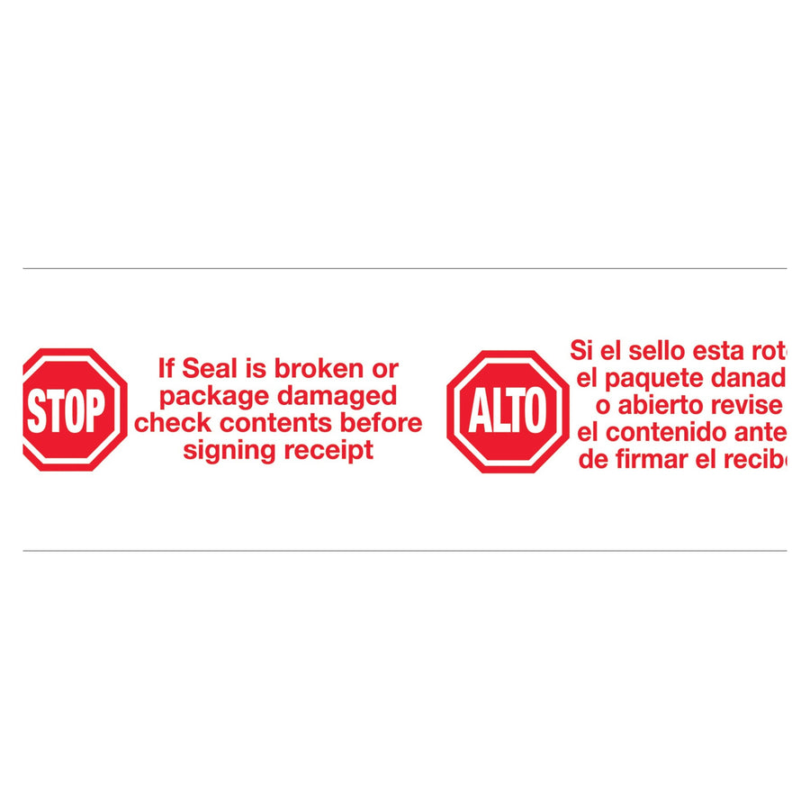2 in x 110 yd 2.2 Mil Stop/Alto Carton Sealing Tape 6-Pack T902P136PK