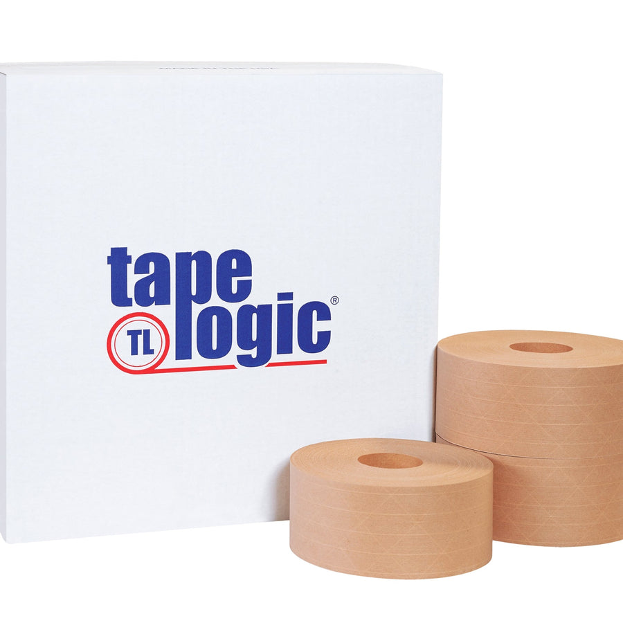 70 mm x 375 ft Kraft Reinforced Water Activated Tape 8/Case T9066800