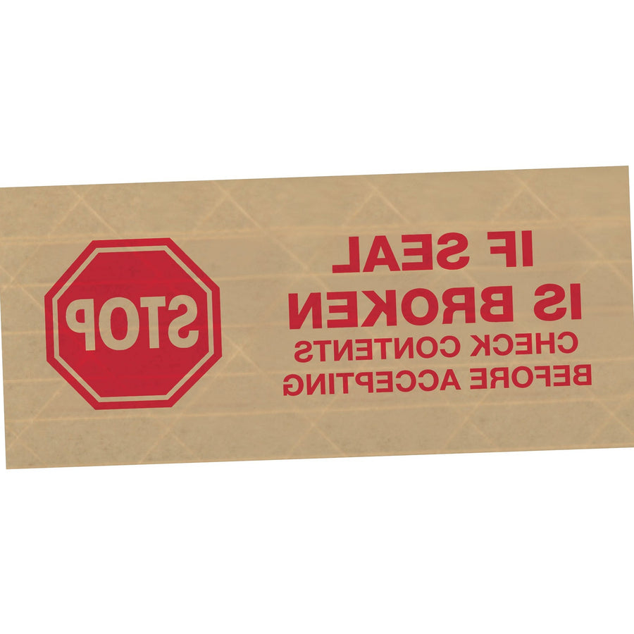 3 in x 450 ft Stop Message Reinforced Water Activated Tape 10/Case T9077500RA