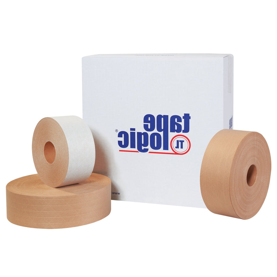 3 in x 900 ft Kraft Fiberglass Reinforced Water Activated Tape 6/Case T9097500