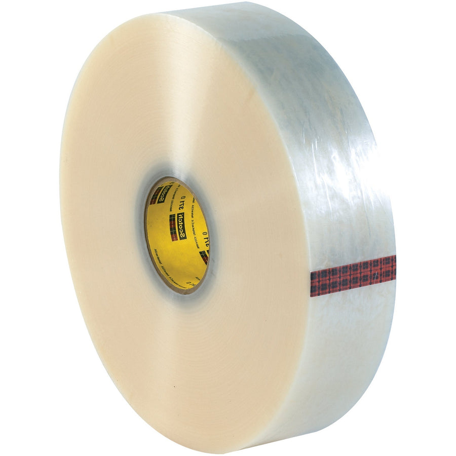 2 in x 1500 yd 1.9 Mil Clear 3M 371 Carton Sealing Tape 6/Case T910371