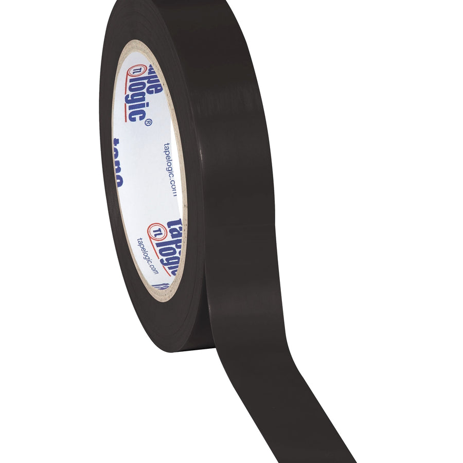 1 in x 36 yd 6.0 Mil Black Vinyl Safety Tape 48/Case T9136BL