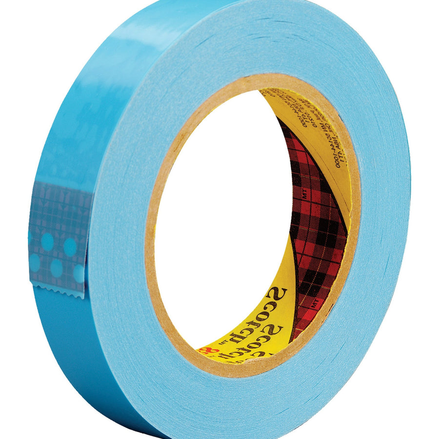 1 in x 60 yd 4.6 Mil Blue Strapping Tape 36/Case T9158896