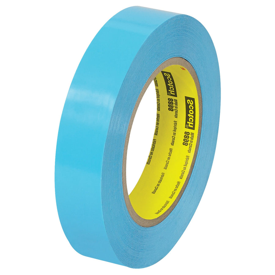 1 in x 60 yd 4.6 Mil Blue 3M 8898 Strapping Tape 36/Case T9158898