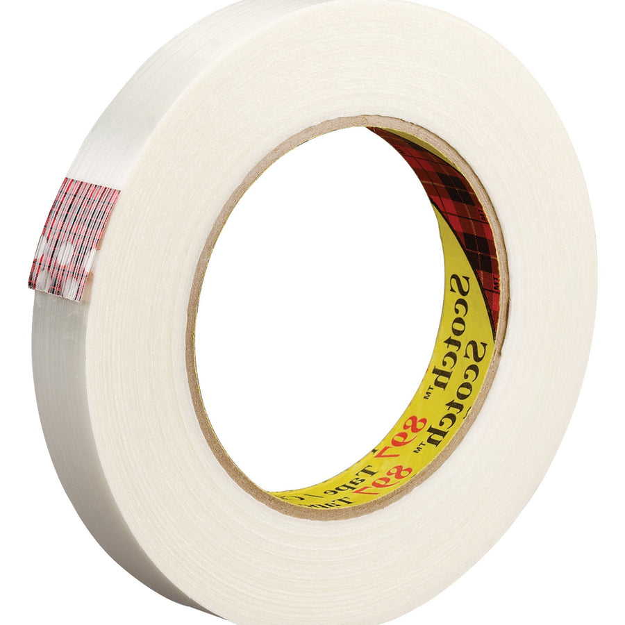 1 in x 60 yd 6.0 Mil Filament Carton Sealing Tape 12-Pack T91589712PK