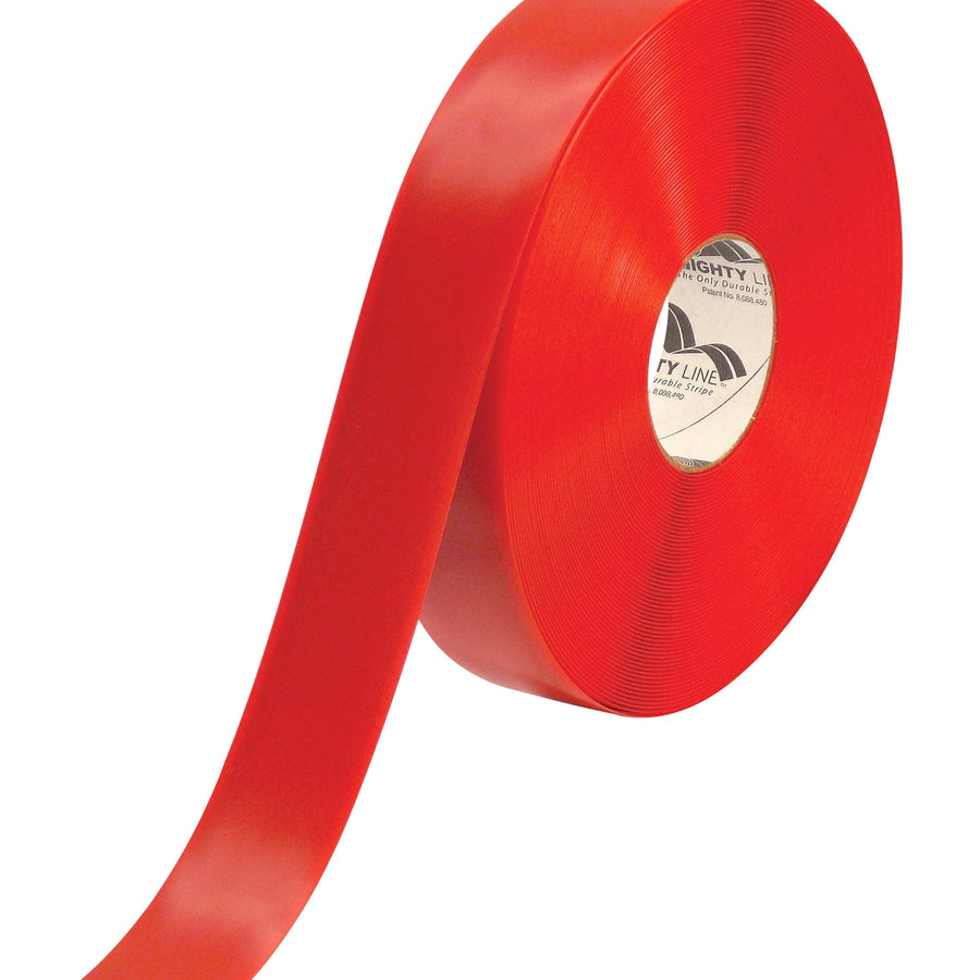 2 in x 100 ft 60 Mil Red PVC Safety Tape 1/Case T92100R