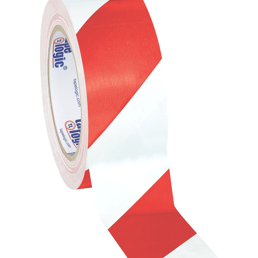 2 in x 36 yd 7.0 Mil Red/White Striped Vinyl Safety Tape 3-Pack T92363PKRW