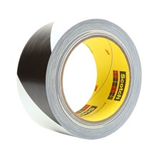 2 in x 36 yd Black/White 3M 5700 Safety Stripe Vinyl Tape