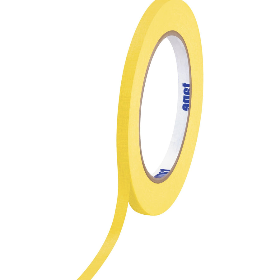 1/4 in x 60 yd 4.9 Mil Yellow Crepe Masking Tape 144/Case T931003Y