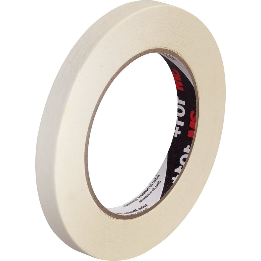 1/2 in x 60 yd 5.1 Mil Crepe 3M 101+ Value Masking Tape 72/Case T933101
