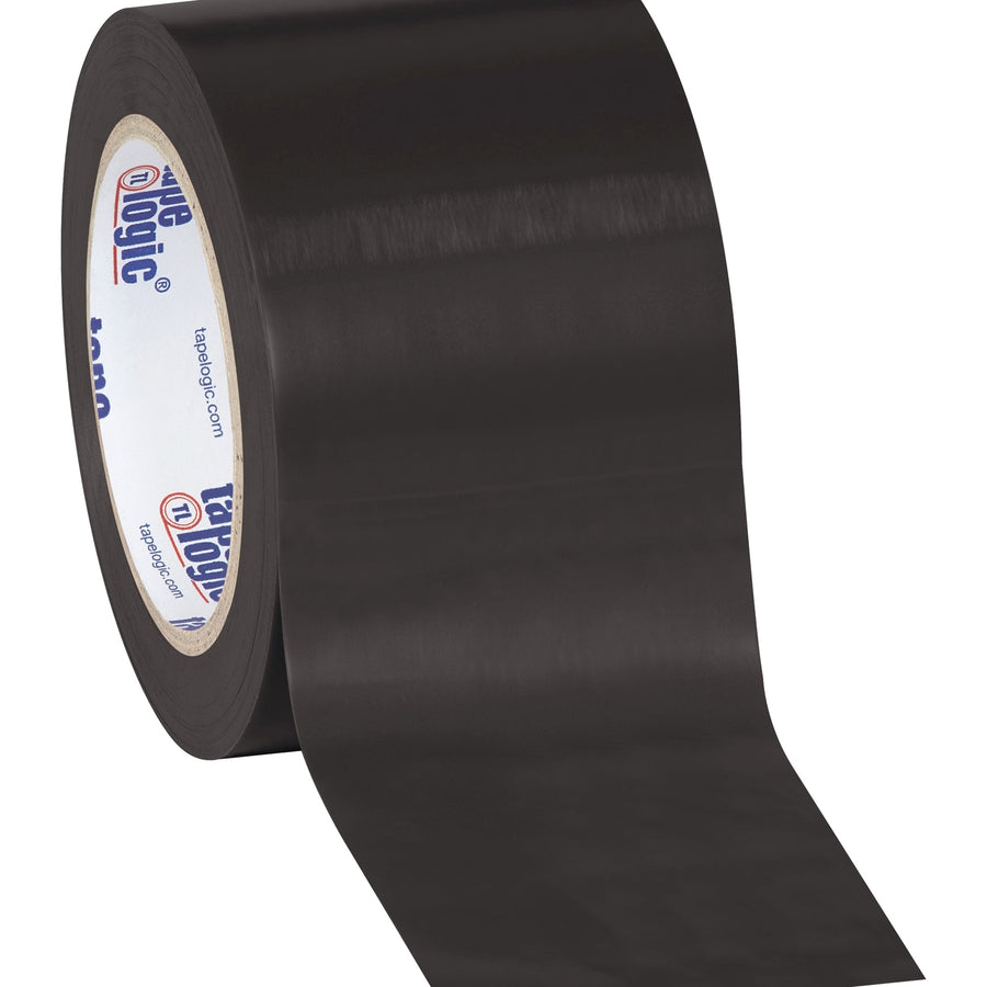 3 in x 36 yd 6.0 Mil Black Vinyl Safety Tape 16/Case T9336BL