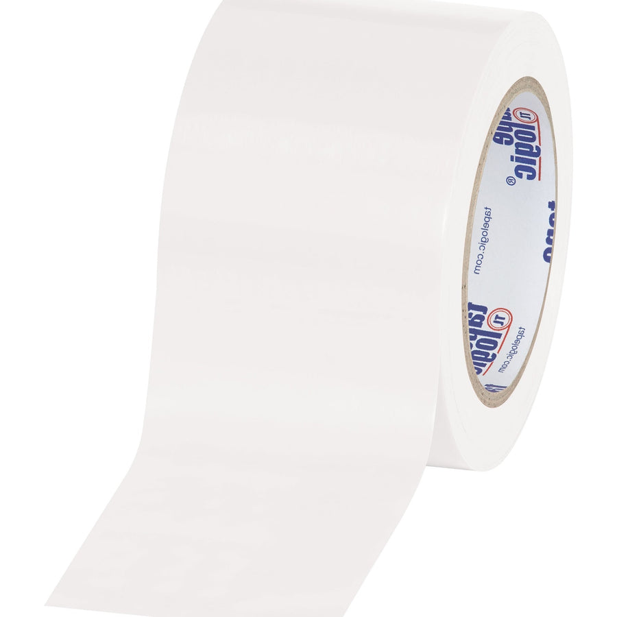 3 in x 36 yd 6.0 Mil White Vinyl Safety Tape 16/Case T9336W