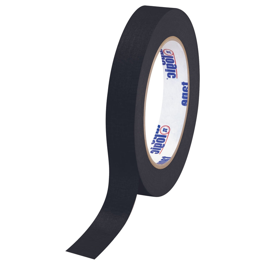 3/4 in x 60 yd 4.9 Mil Black Masking Tape 12/Case T93400312PKB