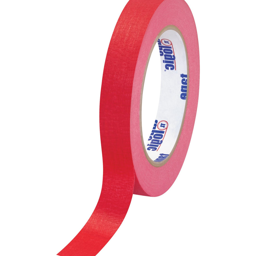 3/4 in x 60 yd 4.9 Mil Red Crepe Masking Tape 12/Case T93400312PKR