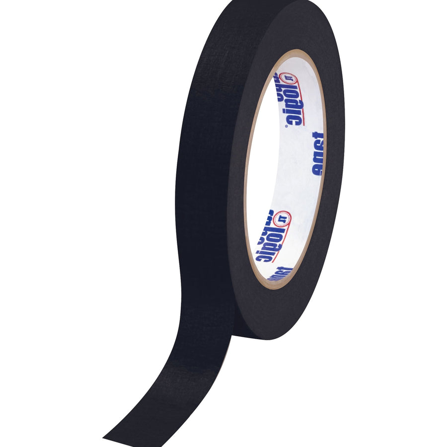3/4 in x 60 yd 4.9 Mil Black Crepe Masking Tape 48/Case T934003B
