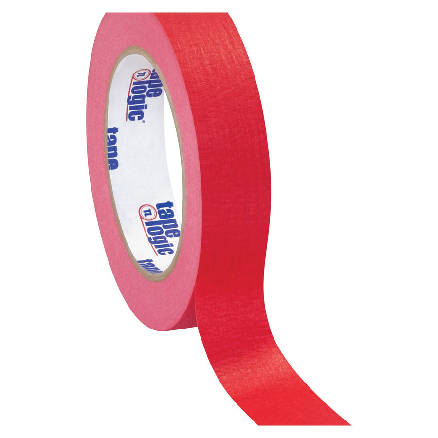 1 in x 60 yd 4.9 Mil Red Crepe Masking Tape 12/Case T93500312PKR