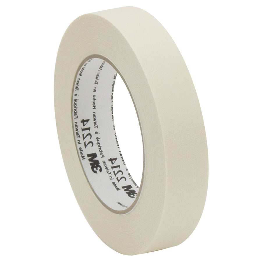 1 in x 60 yd 5.2 Mil Crepe 3M 2214 Paper Masking Tape 36/Case T9352214