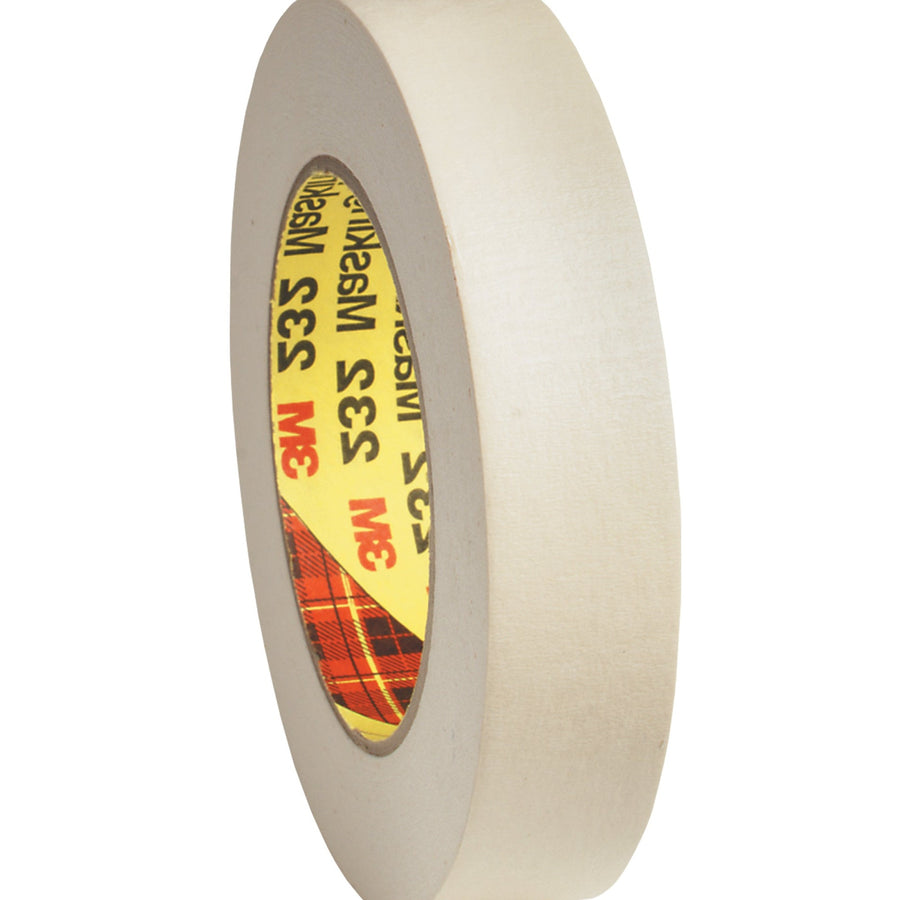 1 in x 60 yd 6.3 Mil Crepe 3M 232 Masking Tape 36/Case T935232