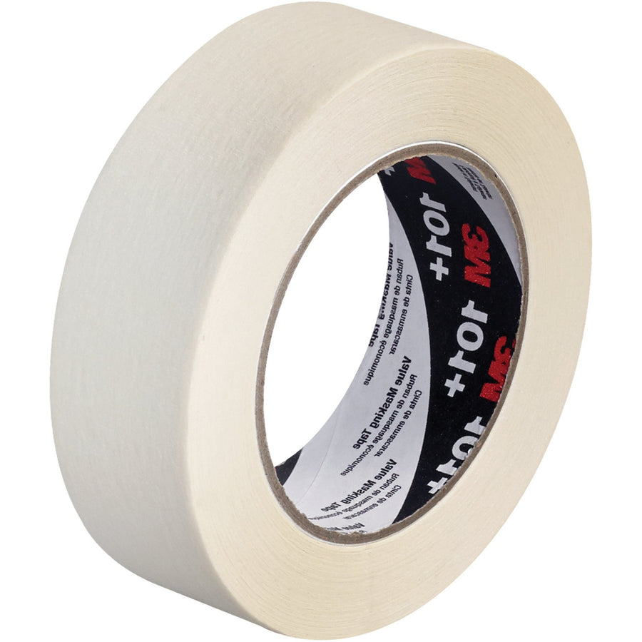 1.5 in x 60 yd 5.1 Mil Crepe 3M 101+ Value Masking Tape 24/Case T936101