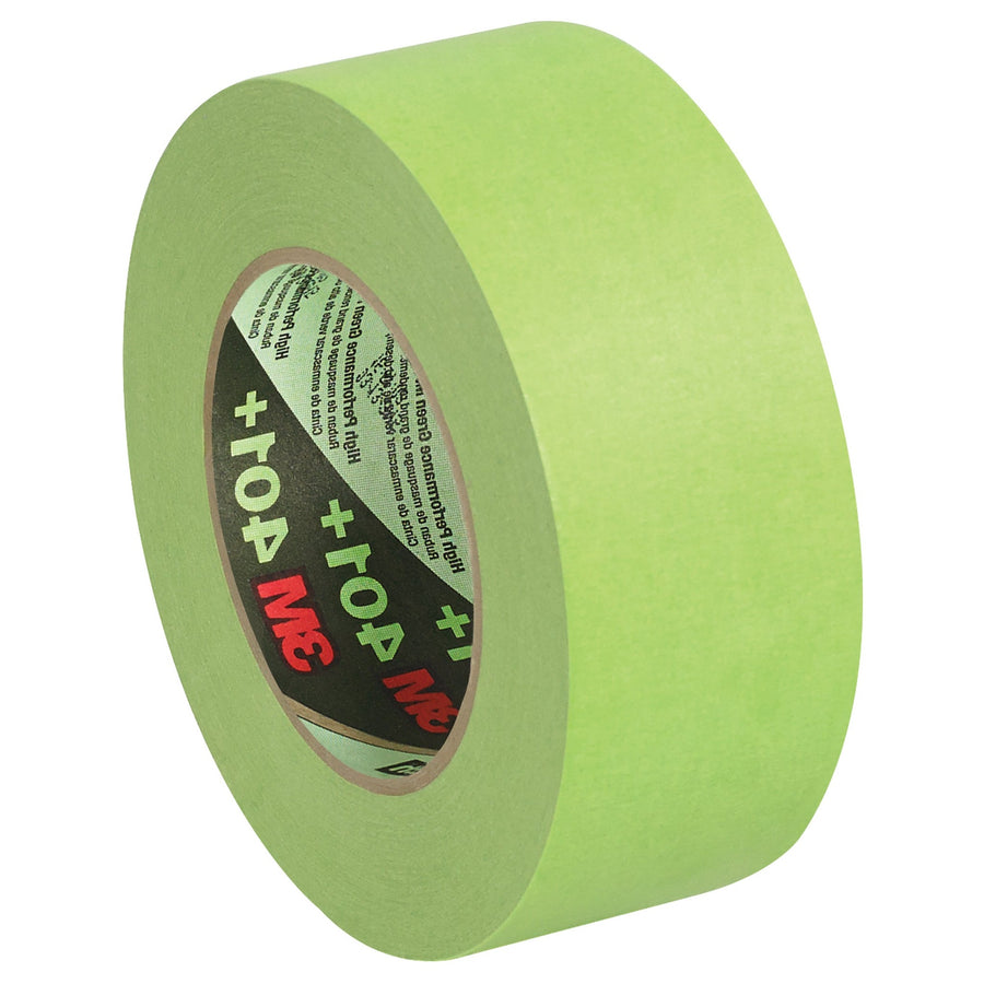 2 in x 60 yd 6.7 Mil Green 401+ Crepe Masking Tape 12/Case T937401