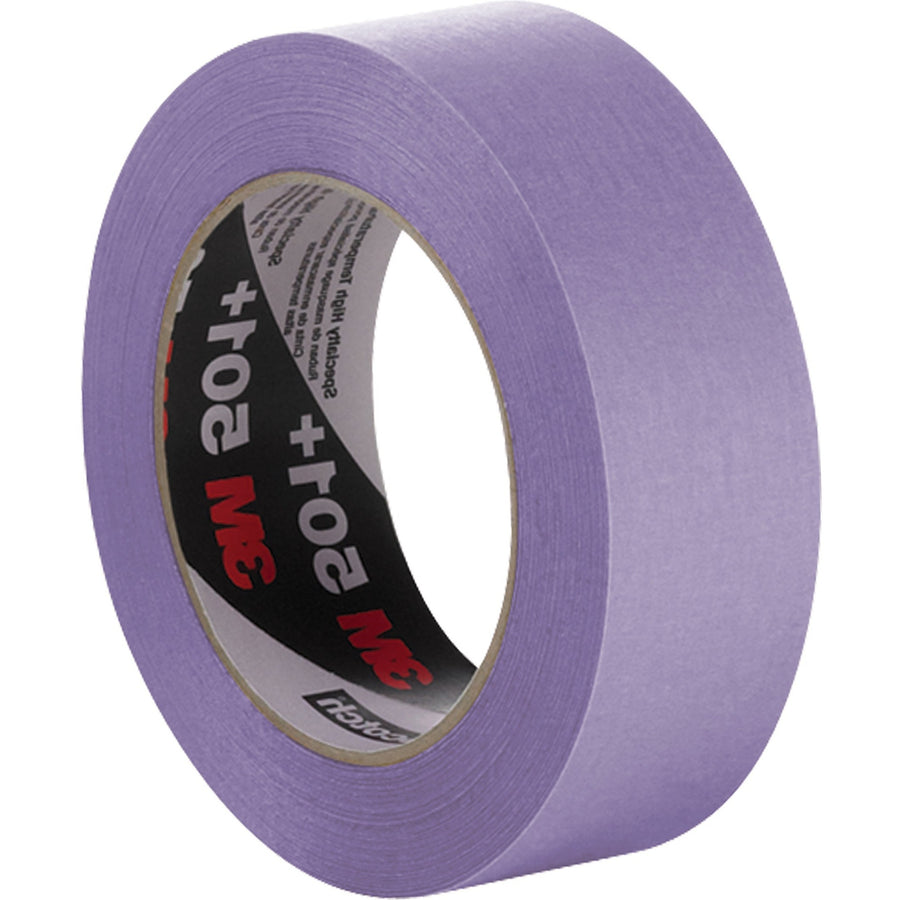 2 in x 60 yd 7.3 Mil Crepe 3M 501+ High Temp Masking Tape 24/Case T937501