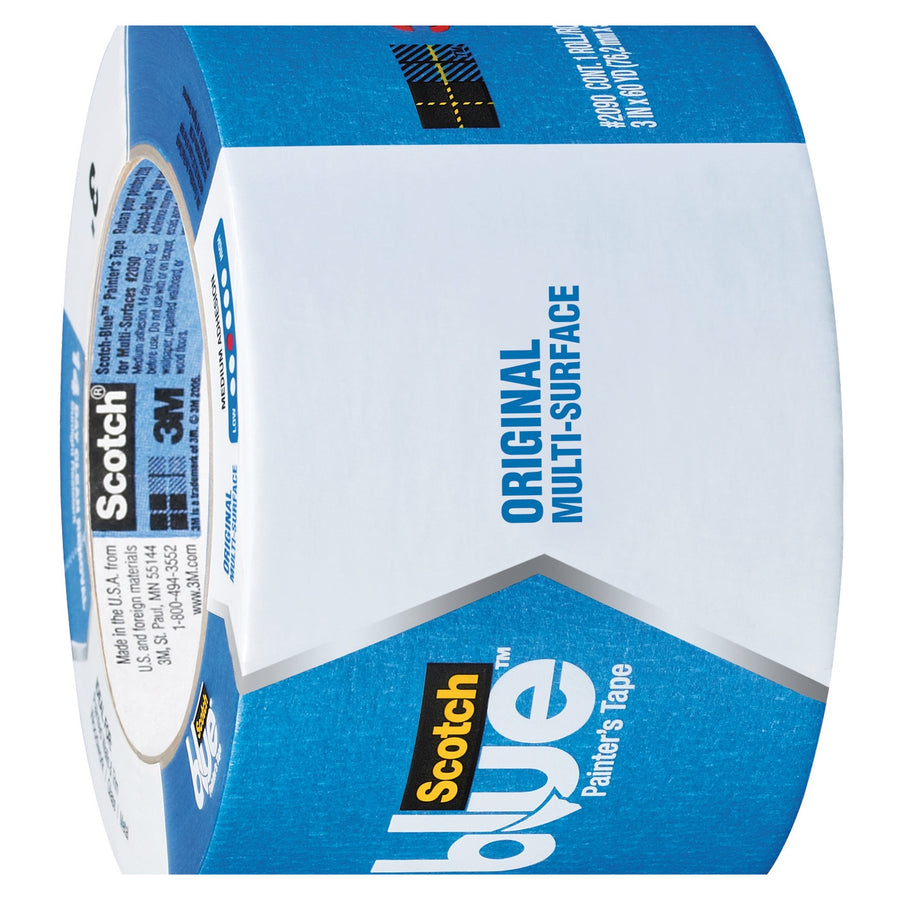 3 in x 60 yd 5.0 Mil Blue Painter's Tape 12/Case T9382090