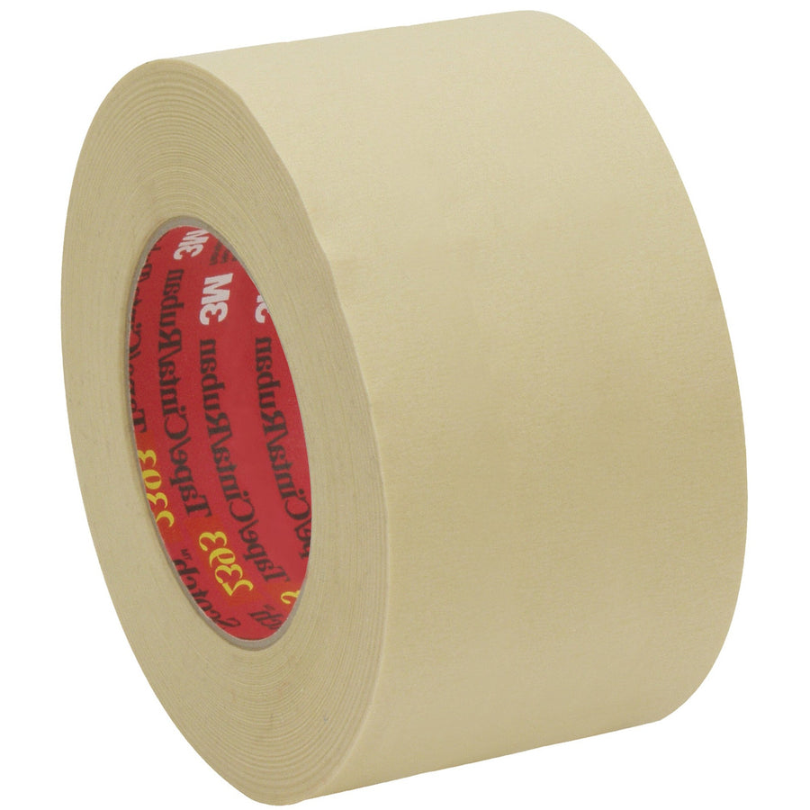 3 in x 60 yd 7.1 Mil Crepe 3M 2393 Masking Tape 12/Case T9382393