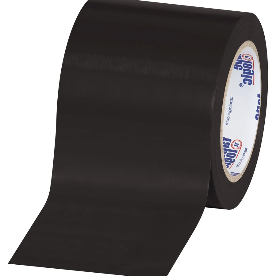 4 in x 36 yd 6.0 Mil Black Heavy-Duty Vinyl Safety Tape 3-Pack T94363PKBL