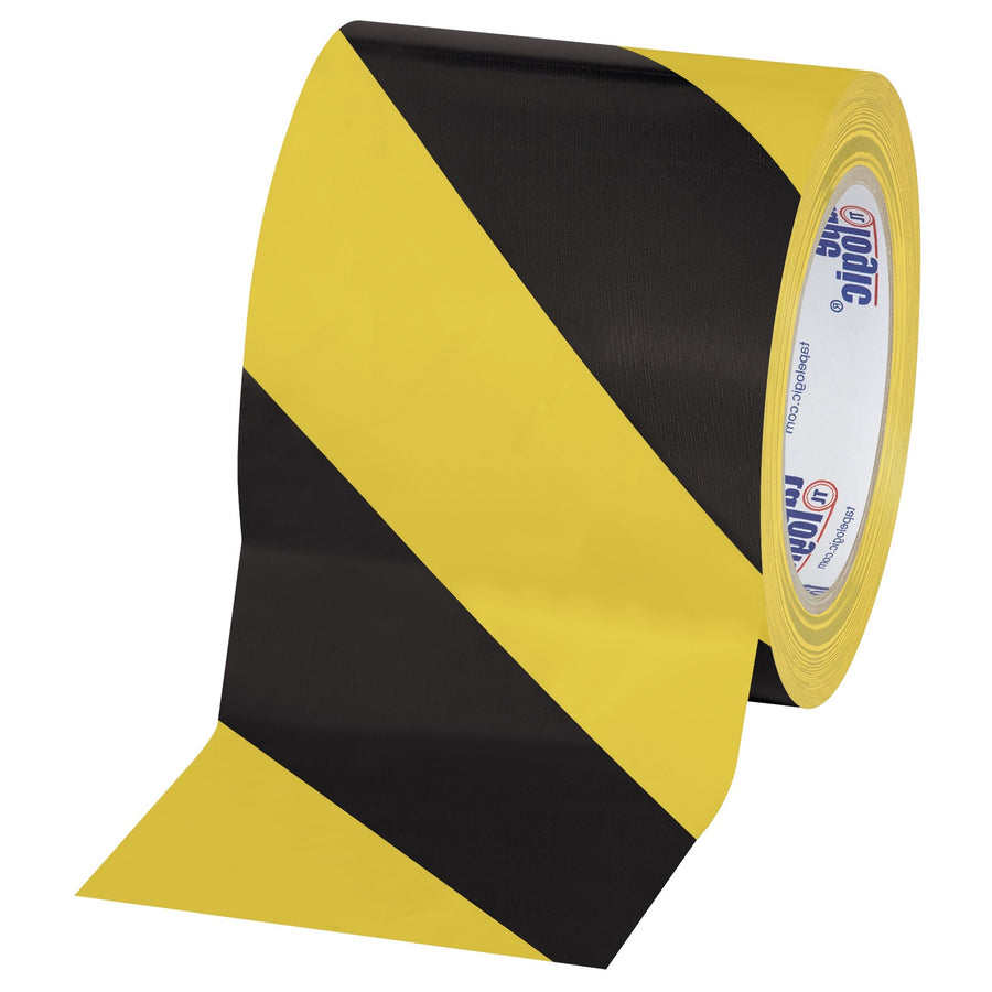 4 in x 36 yd 7.0 Mil Black/Yellow Vinyl Safety Tape 3-Pack T94363PKBY