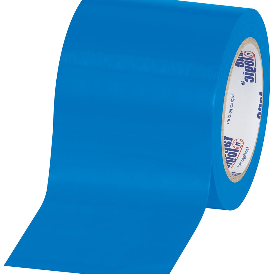 4 in x 36 yd 6.0 Mil Blue Heavy-Duty Vinyl Safety Tape 12/Case T9436B