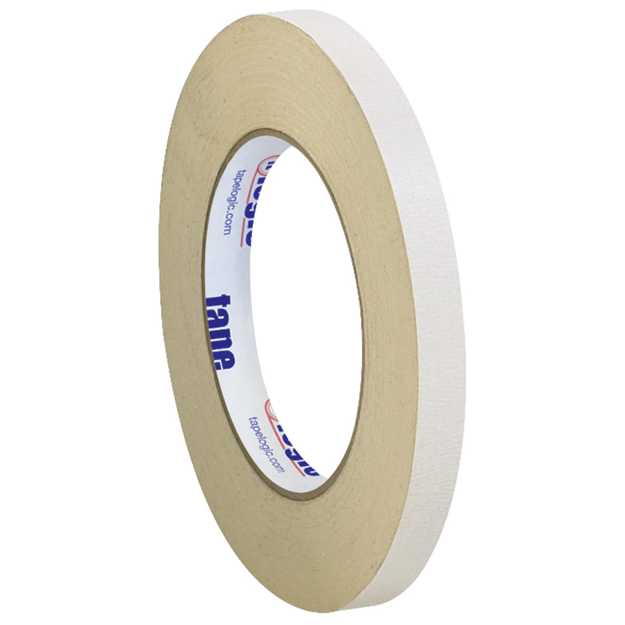 Tape Logic double sided masking tape delivers reliable adhesion for splicing, griping, and assembly applications on your packing line. 1/2" x 36 yard rolls in 7 mil crepe with hand-tearable construction rated 50-225¬∞F. Order by the case‚72 rolls per case for consistent supply.